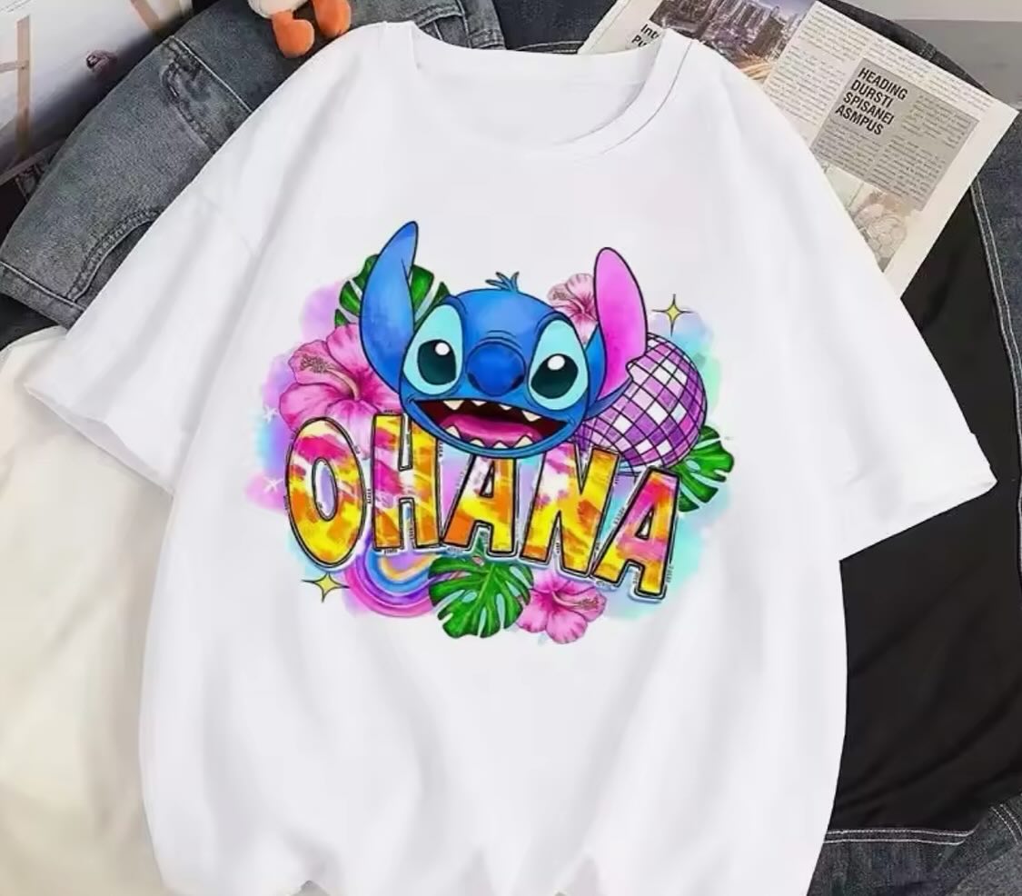 تي شيرت بتصميم Lilo & Stitch