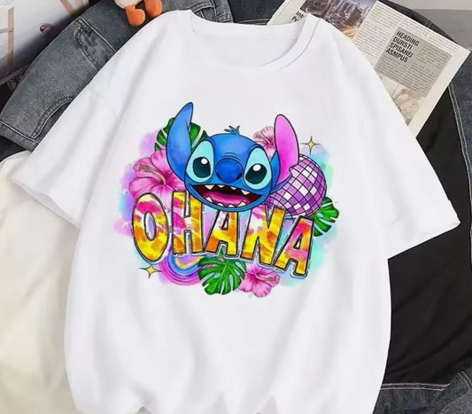 تي شيرت بتصميم Lilo & Stitch